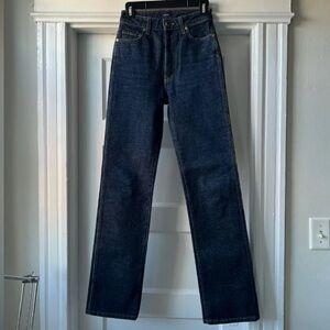 KHAITE Dark Blue Women Jeans